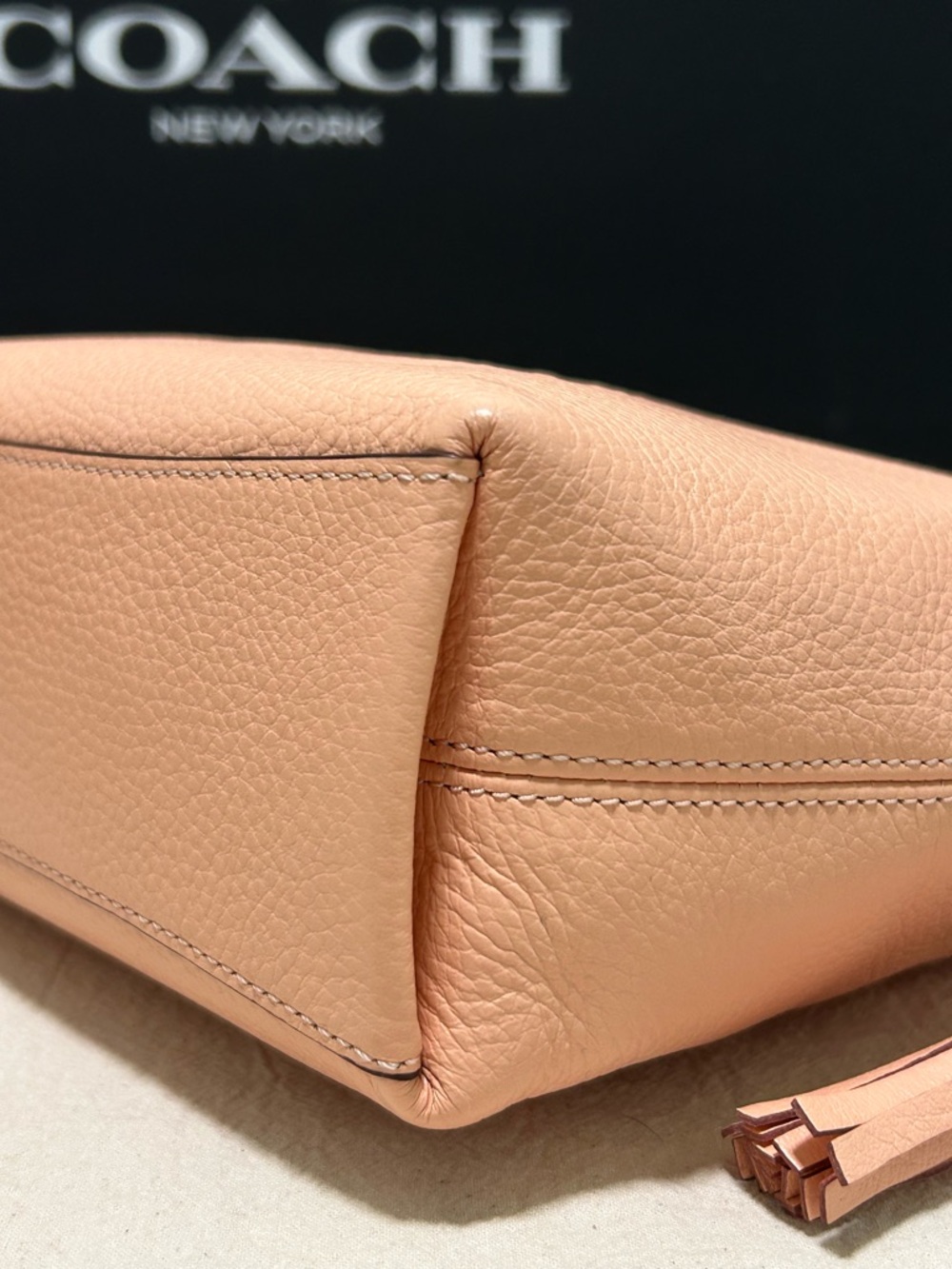 COACH Andy Horse & Carriage Pebble Leather 2Way Crossbody/Satchel - Picture 7 of 16